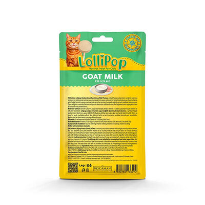 Delibon Keçi Sütlü Lolipop Kedi Ödül Maması 6'lı 