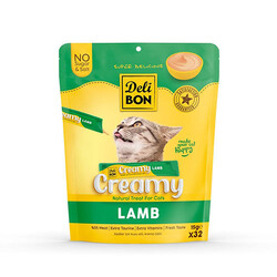 Delibon - Delibon Kuzu Etli Krem Kedi Ödül Maması 32 x 15 g 
