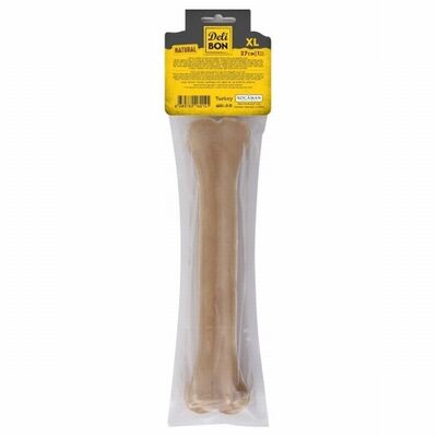 Delibon Natürel Deri Pres Kemik Köpek Ödülü 27 Cm XL