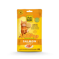 Delibon - Delibon Somonlu Lolipop Kedi Ödül Maması 6'lı 