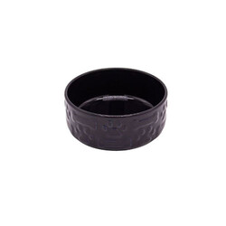 Design - Design Seramik Köpek Mama ve Su Kabı Lacivert 14 Cm 350 Ml 