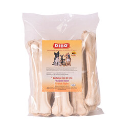 Dibo - Dibo Beyaz Press Kemik Köpek Ödülü 10'lu 150-160 Gr 21 Cm 