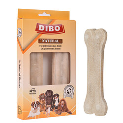 Dibo - Dibo Beyaz Press Kemik Köpek Ödülü 2'li 150-160 Gr 21 Cm 
