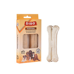 Dibo - Dibo Beyaz Press Kemik Köpek Ödülü 2'li 50-55 Gr 12 Cm 