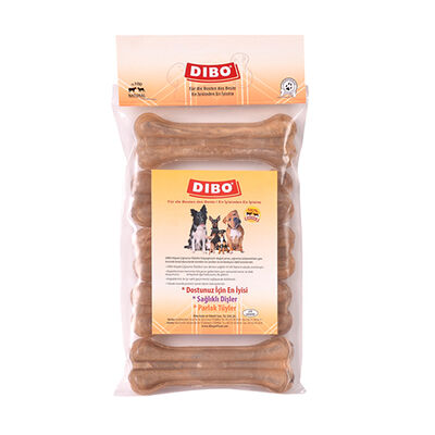 Dibo Natürel Press Kemik Köpek Ödülü 5'li 75-80 Gr 13 Cm 