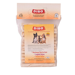 Dibo - Dibo Sütlü Beyaz Burgu Çubuk Çiğneme Kemiği Köpek Ödülü 600 Gr 12 Cm 