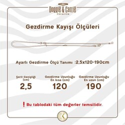 Doggie Ayarlanabilir Seri Klasik Gerçek Deriden El Yapımı Köpek Gezdirme Kayışı Brown - Thumbnail