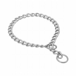 Doggie Boğma Zincir Krom Kaplama Eğitim Tasması 3,5x55 55 Cm - Thumbnail