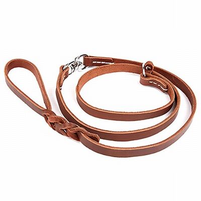 Doggie Boğmalı Deri Eğitim Köpek Gezdirme Tasması 2x140 Cm 