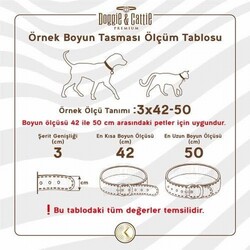 Doggie Çift Kat Deri Köpek Boyun Tasması Camel 4x47-55 Cm - Thumbnail