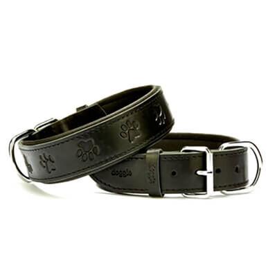 Doggie Comfort Deri Köpek Boyun Tasması Siyah 3x55 Cm