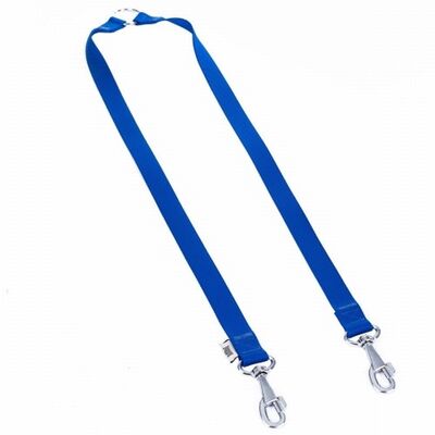 Doggie Dokuma İkili Köpek Gezdirme Aparatı Royalblue 2,5x70-60 Cm 