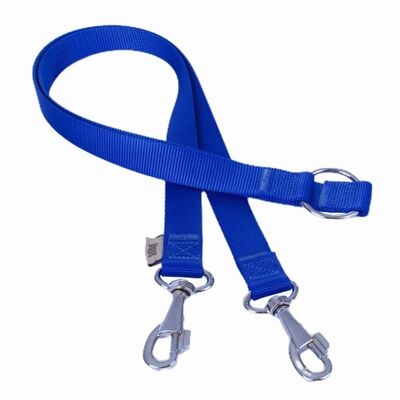 Doggie Dokuma İkili Köpek Gezdirme Aparatı Royalblue 2,5x70-60 Cm 