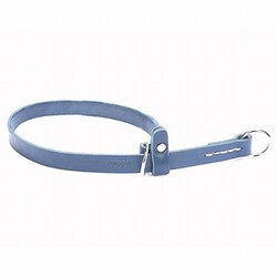 Doggie - Doggie Ayarlanabilir Klasik Deri Boğma Köpek Eğitim Tasması Royalblue 1,5x30 40 Cm 