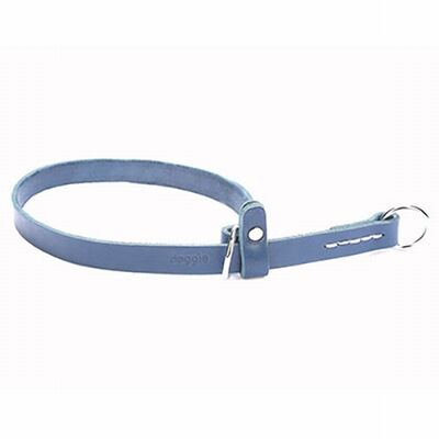 Doggie Ayarlanabilir Klasik Deri Boğma Köpek Eğitim Tasması Royalblue 1,5x30 40 Cm 