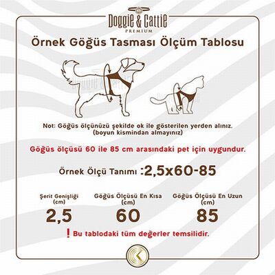 Doggie Havalı Dokuma Köpek Göğüs Tasması Kamuflaj 1,5x35-45 Cm 