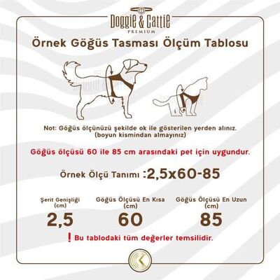 Doggie Havalı Dokumadan El Yapımı Köpek Göğüs Tasması Black