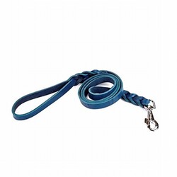 Doggie - Doggie Klasik Deri Eğitim Köpek Gezdirme Tasması Royalblue 1,5x160 Cm 