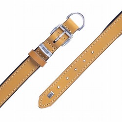 Doggie Konfor Deri Köpek Boyun Tasması Camel 2,5x37 45 Cm - Thumbnail