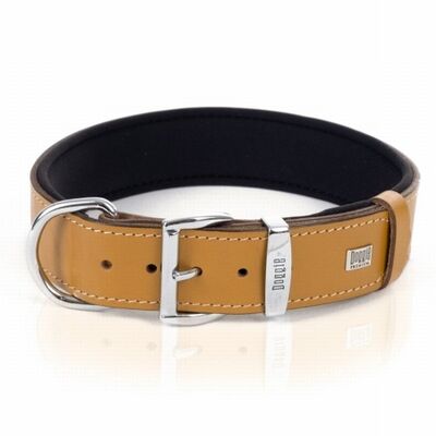 Doggie Konfor Deri Köpek Boyun Tasması Camel 4x52 60 Cm 