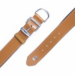 Doggie Konfor Deri Köpek Boyun Tasması Camel 4x52 60 Cm - Thumbnail