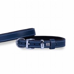 Doggie Konfor Deri Köpek Boyun Tasması Royalblue 2x30 35 Cm - Thumbnail
