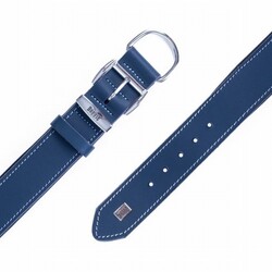 Doggie Konfor Deri Köpek Boyun Tasması Royalblue 4x47 55 Cm - Thumbnail