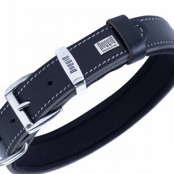 Doggie Konfor Deri Köpek Boyun Tasması Siyah 3x42 50 Cm - Thumbnail