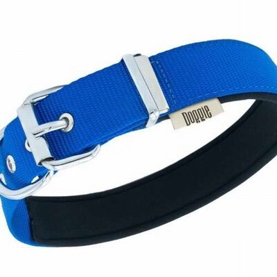 Doggie Konfor Dokuma Köpek Boyun Tasması Royalblue 3x42 50 Cm 