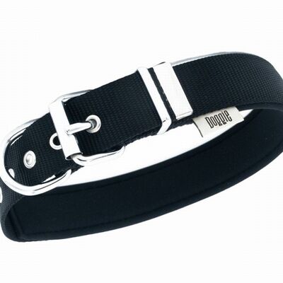 Doggie Konfor Dokuma Köpek Boyun Tasması Siyah 4x47 55 Cm 