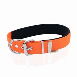 Doggie Konfor Dokuma Köpek Boyun Tasması Turuncu 3x42 50 Cm - Thumbnail