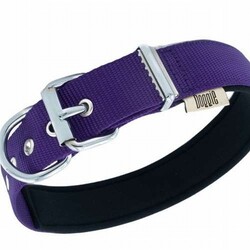 Doggie Konfor Dokuma Sade Köpek Boyun Tasması Mor 3x42 50 Cm - Thumbnail