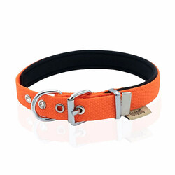 Doggie - Doggie Konfor Dokuma Turuncu Köpek Boyun Tasması Small 2 x 30-35 cm 