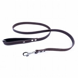 Doggie Konfor Klasik Deri Köpek Gezdirme Tasması Kahverengi 2x140 Cm - Thumbnail