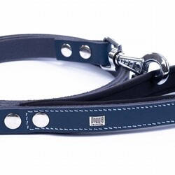 Doggie Konfor Klasik Deri Köpek Gezdirme Tasması Royalblue 2x140 Cm - Thumbnail