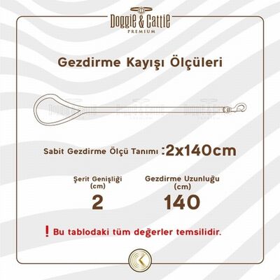 Doggie Konfor Klasik Deri Köpek Gezdirme Tasması Siyah 2,5x120 Cm 
