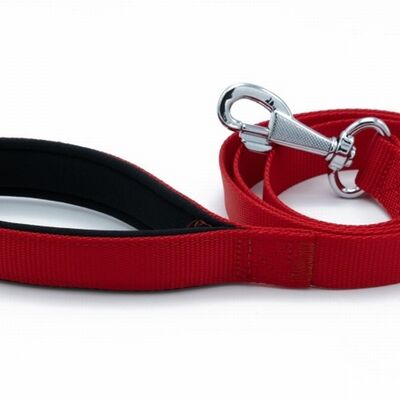 Doggie Konfor Klasik Dokuma Köpek Gezdirme Tasması Kırmızı 2,5x120 Cm 