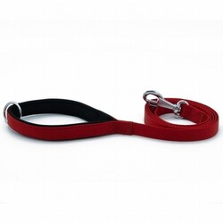 Doggie - Doggie Konfor Klasik Dokuma Köpek Gezdirme Tasması Kırmızı 2x140 Cm 