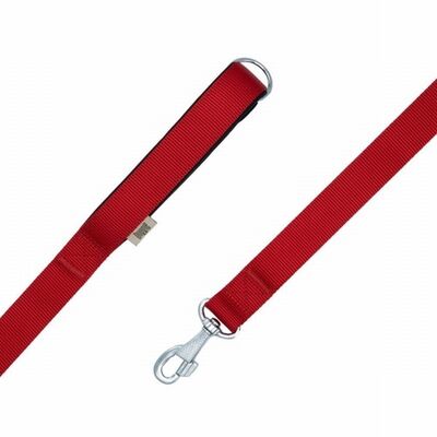 Doggie Konfor Klasik Dokuma Köpek Gezdirme Tasması Kırmızı 3x100 Cm 