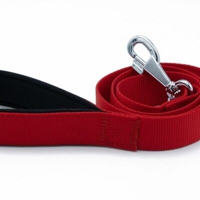 Doggie Konfor Klasik Dokuma Köpek Gezdirme Tasması Kırmızı 3x100 Cm 