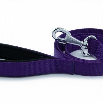 Doggie Konfor Klasik Dokuma Köpek Gezdirme Tasması Mor 2x140 Cm 