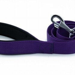 Doggie Konfor Klasik Dokuma Köpek Gezdirme Tasması Mor 3x100 Cm - Thumbnail