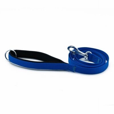 Doggie Konfor Klasik Dokuma Köpek Gezdirme Tasması Royalblue 2x140 Cm 