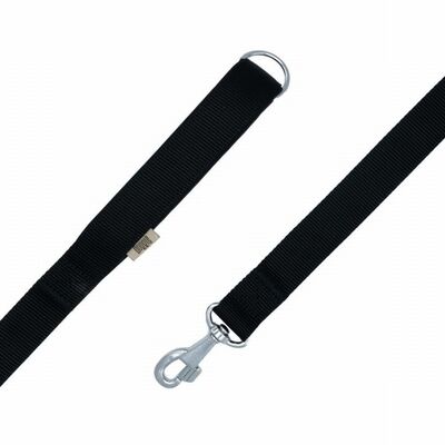 Doggie Konfor Klasik Dokuma Köpek Gezdirme Tasması Siyah 3x100 Cm 