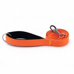 Doggie - Doggie Konfor Klasik Dokuma Köpek Gezdirme Tasması Turuncu 3x100 Cm 