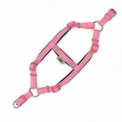 Doggie Konfor Ronin Dokuma Köpek Göğüs Tasması Pembe 1,5x35-40 Cm 