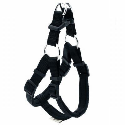Doggie Konfor Ronin Dokuma Köpek Göğüs Tasması Siyah 1,5x35-40 Cm 
