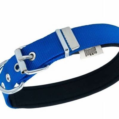 Doggie Konfor Dokuma Çivili Köpek Boyun Tasması Royalblue 2,5x37-45 Cm 