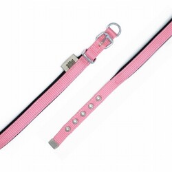 Doggie Konfor Dokuma Köpek Boyun Tasması Pembe 1,5x20 25 Cm - Thumbnail