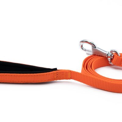 Doggie Konforlu Dokumadan El Yapımı Köpek Gezdirme Kayışı Orange
